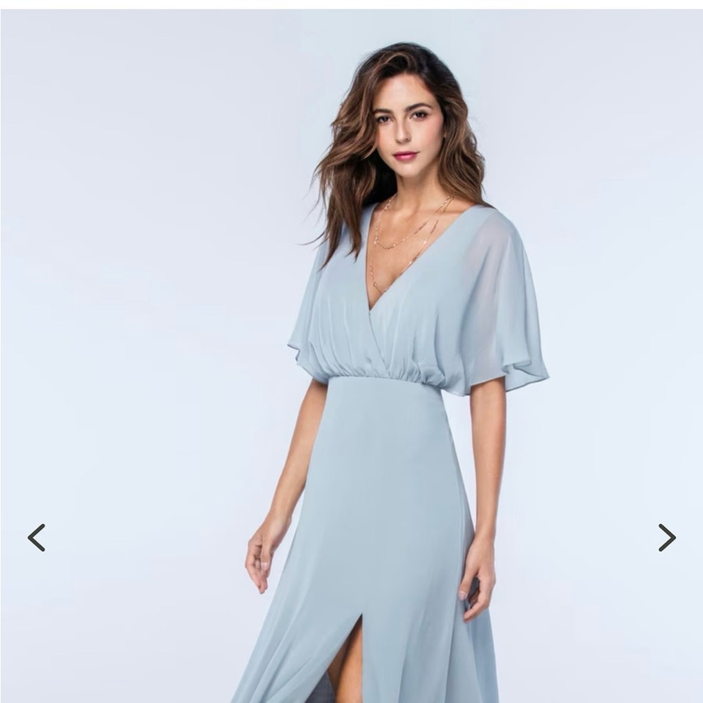 Elegant Light Blue Wedding Dress